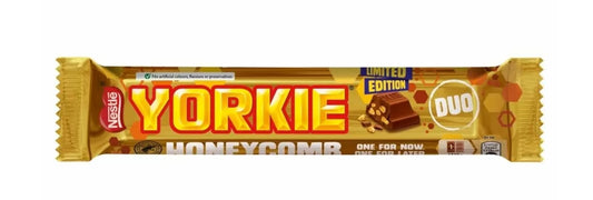 Yorkie Honeycomb Milk Chocolate DUO Bar 66g