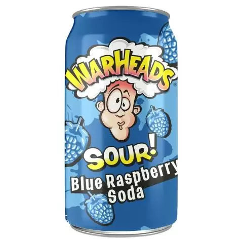 Warheads Sour Blue Raspberry Soda